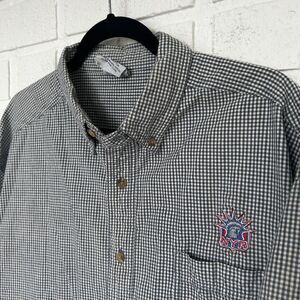 Vintage New York Rangers Shirt Button Up Short Sleeve Mens XL CSA Button Collar